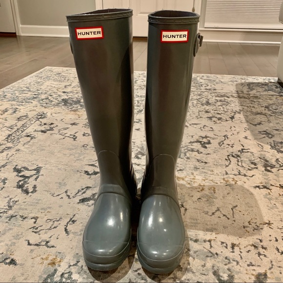 Hunter Shoes - Hunter boots women size 8US gray